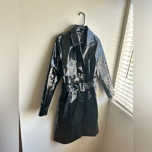 PrettyLittleThing Vinyl Trench Coat